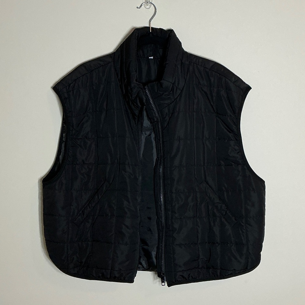 Black Quilted Puffer Vest